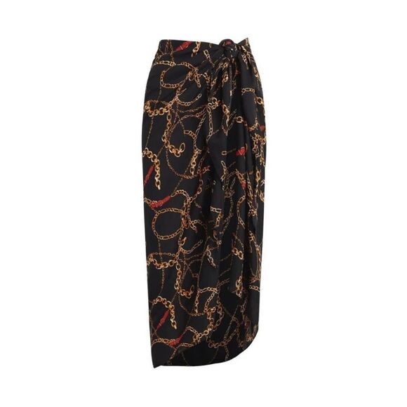 Walter Baker Multi Way Corsica Paradise Sarong Ibiza Chain Print One Size NWT - Picture 5 of 13